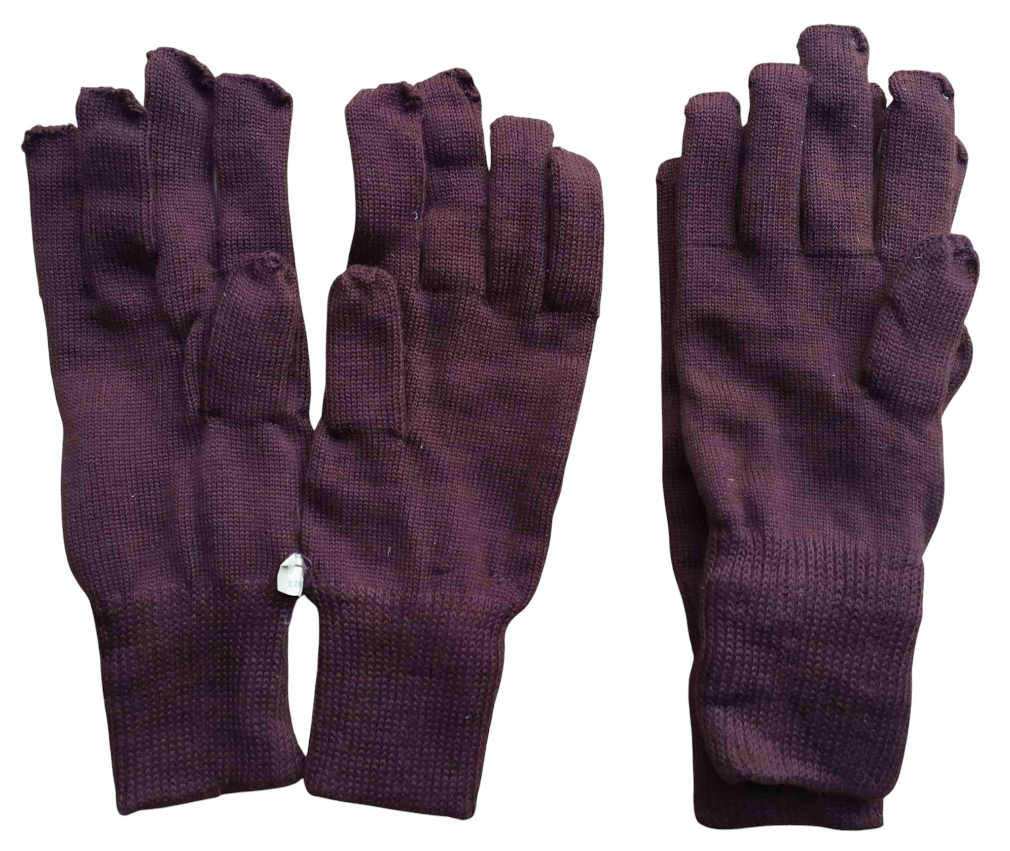 Knitted Woolen Winter Military Gloves from the USSR - Image 2