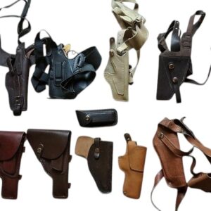 Leather holsters for pistols