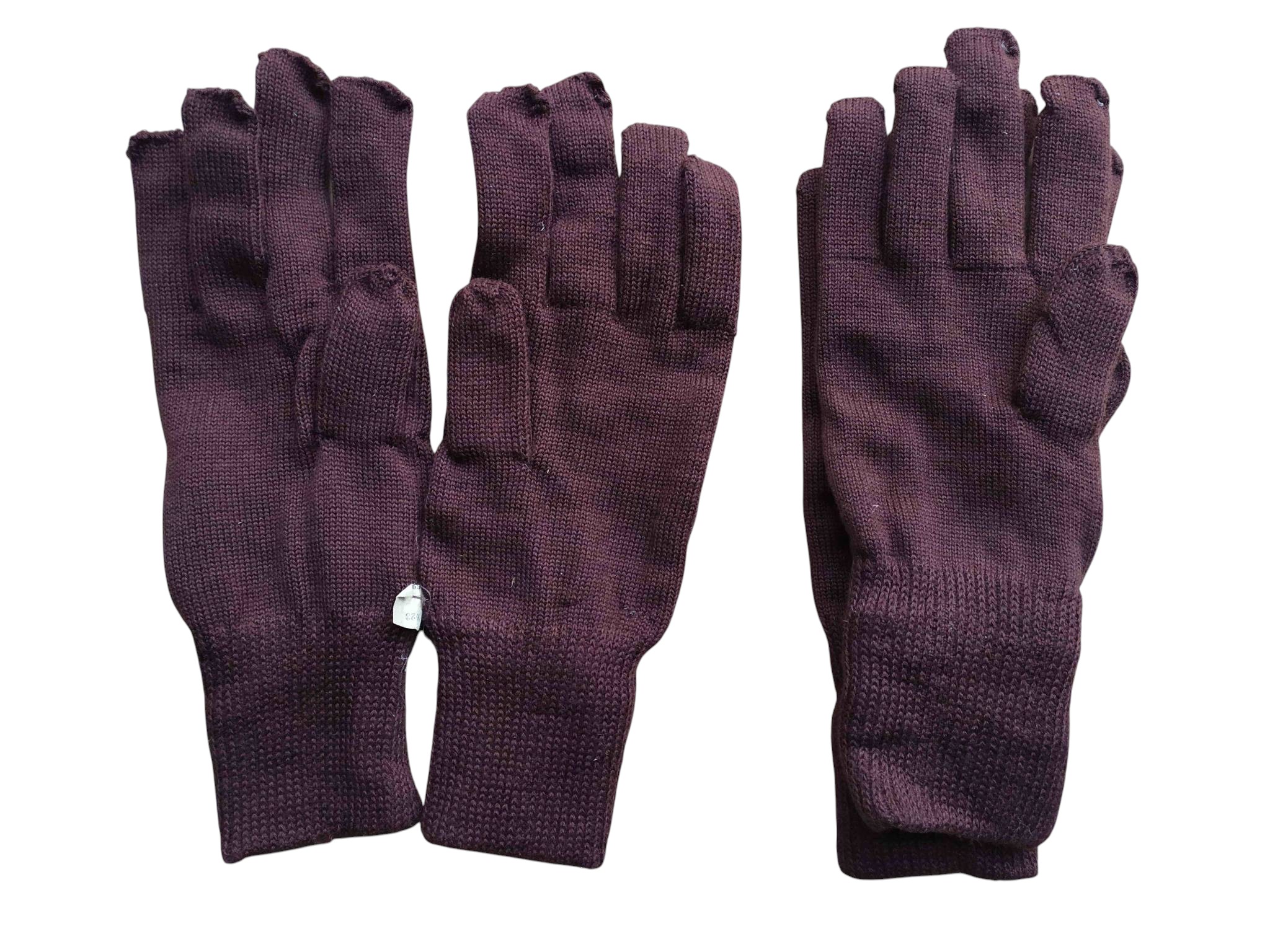 Knitted Woolen Winter Military Gloves from the USSR - Image 3